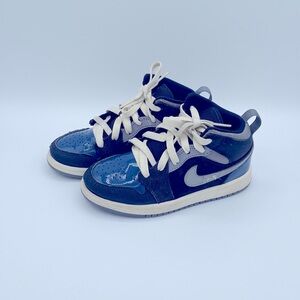 Nike Blue and Gray High-Top Sneakers